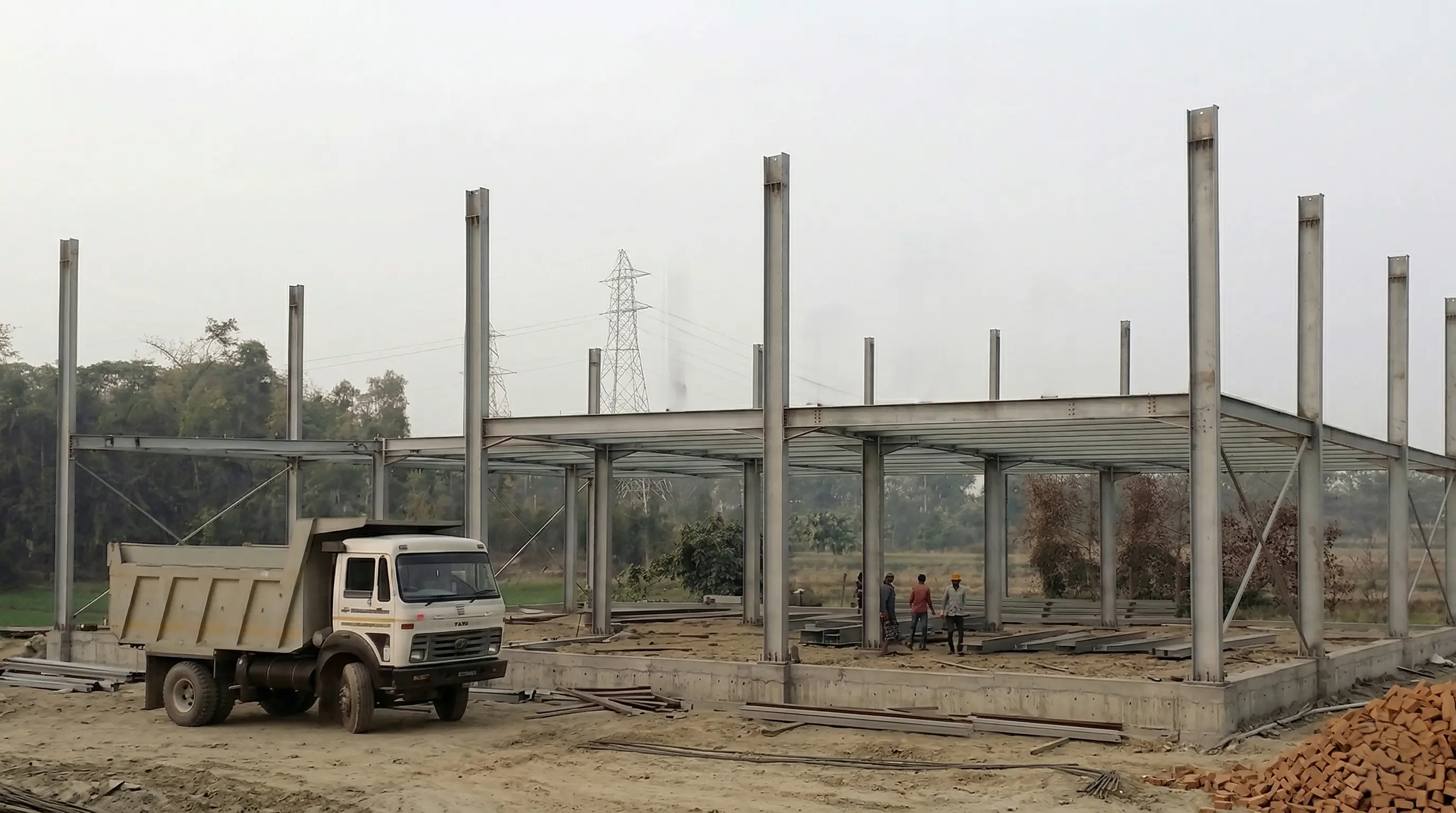G+1 Steel Truss Industrial Shed — Badarpurghat, Assam