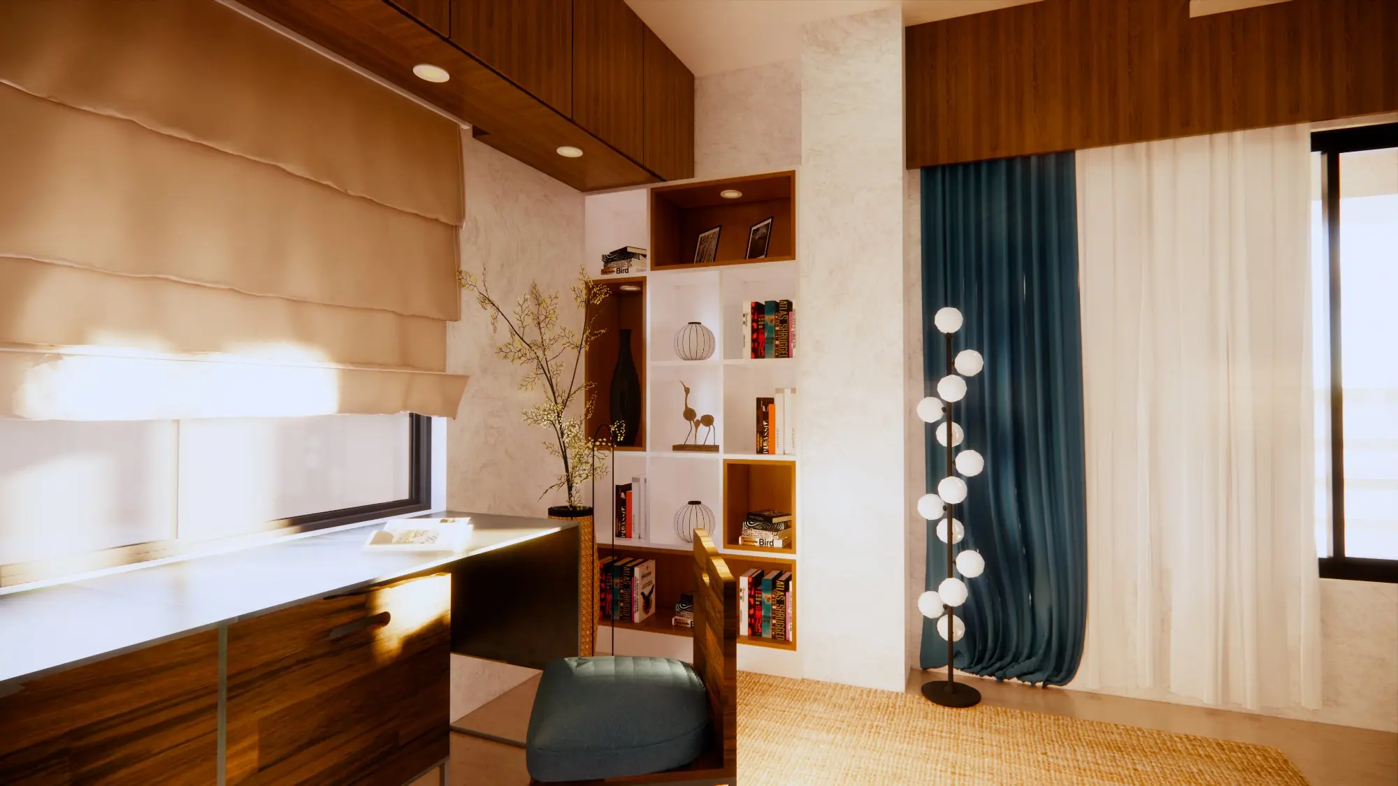 Guwahati residential interior design — living space render