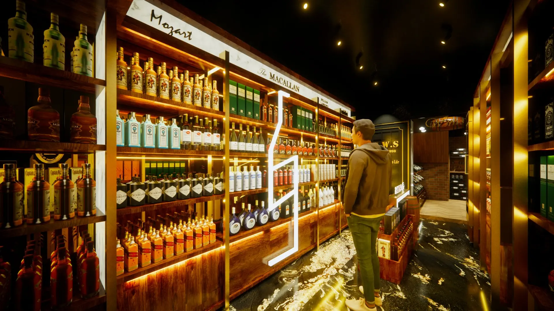 Choice Wine Shop commercial interior design — Gridline